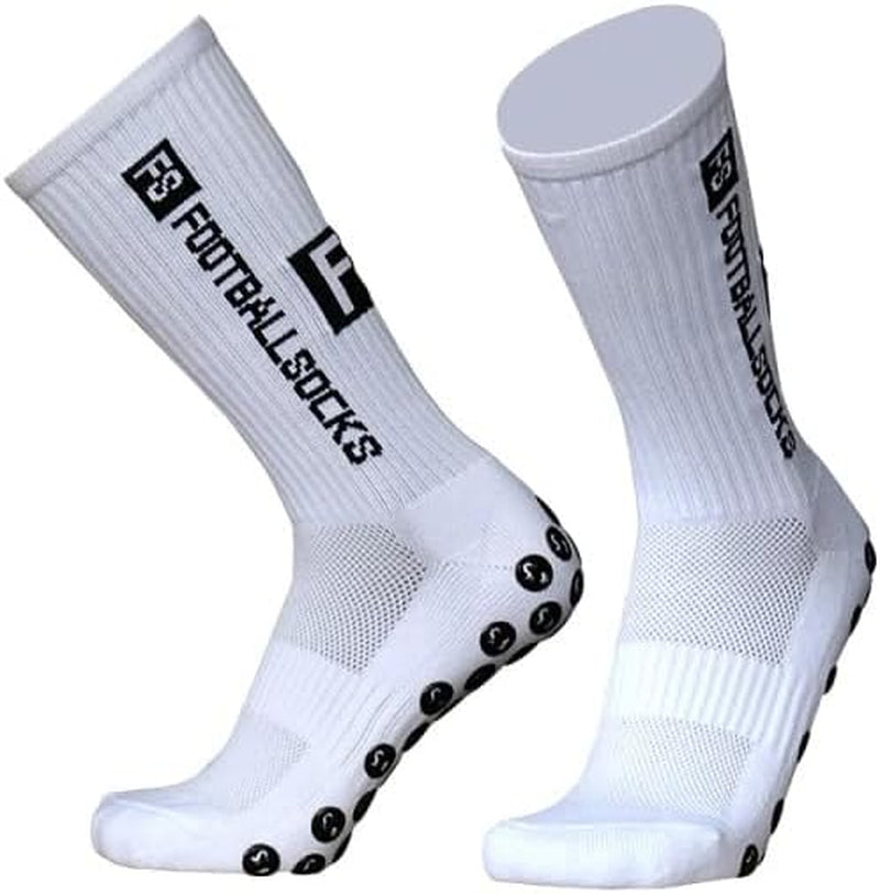 FS Footballsocks, 5 Paar, Größe 39-46, Grip Socken mit Anti-Rutschbeschichtung, Unisex