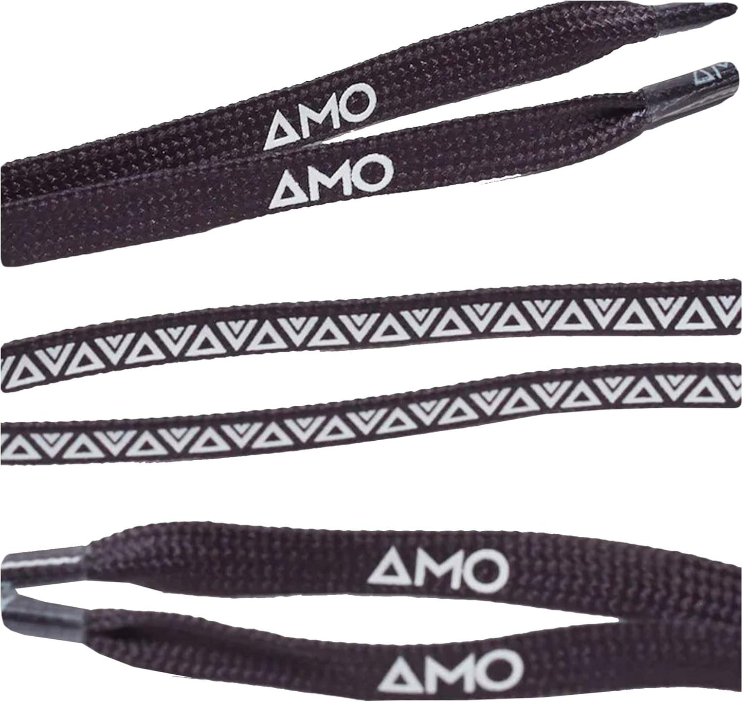 AMS 2.0 Performance Grip Lace, Schnürsenkel mit Grip, 130mm, Schwarz Weiss